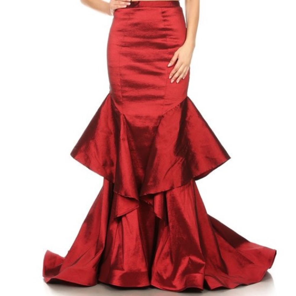 Two piece prom dress